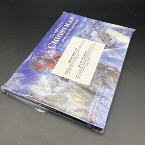 The Night Before Christmas Pop Up Advent Calendar Book Katy Jackson Caspari Rare - Picture 7 of 8